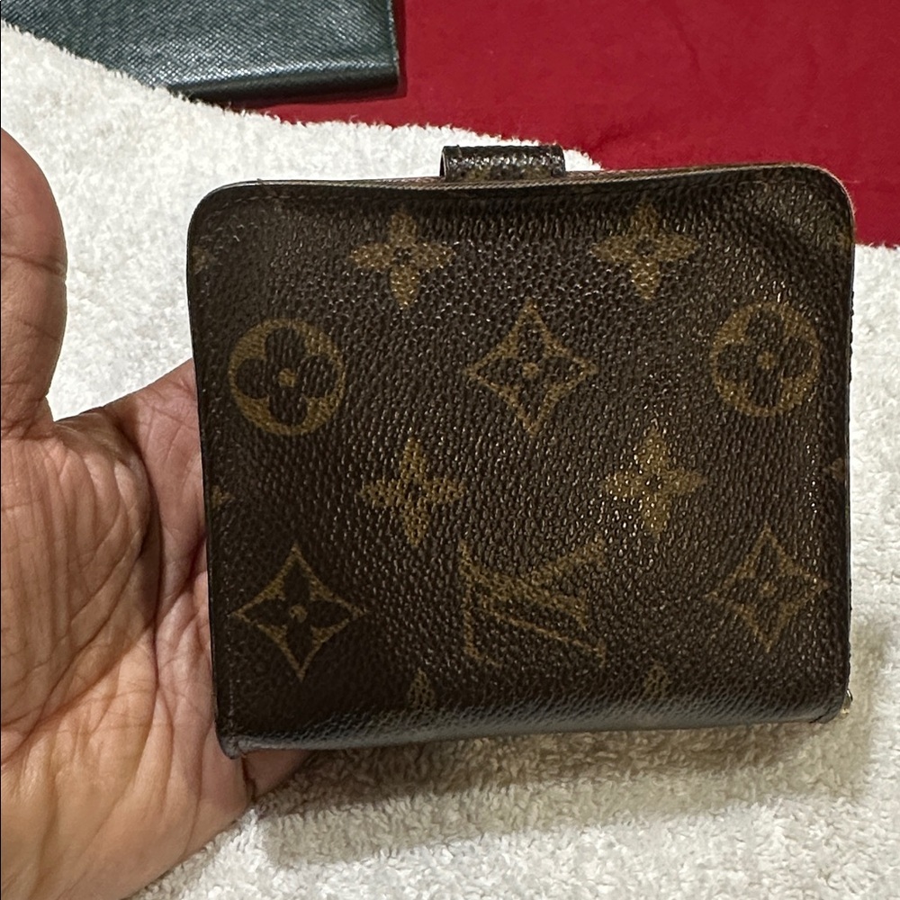 Louis Vuitton Brown Monogram Compact Wallet - Picture 6 of 6